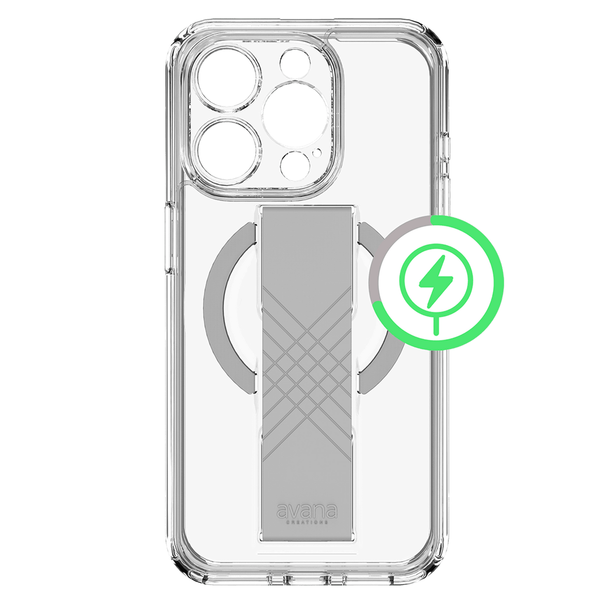 Avana - Grip-it Magsafe Case For Apple Iphone 15 Pro Max - Clear