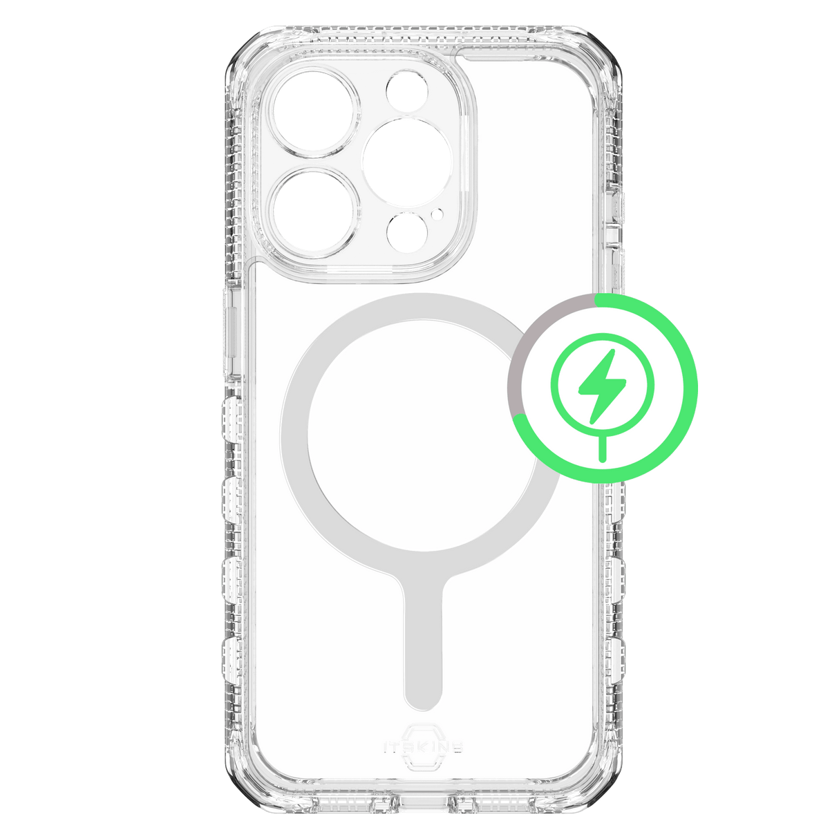 Itskins - Supremer Clear Magsafe Case For Apple Iphone 15 Pro - Transparent