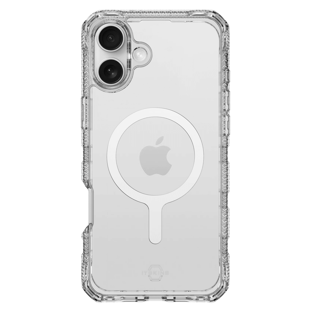 Itskins - Supremer Clear Magsafe Case For Apple Iphone 16 Plus - Transparent White Print