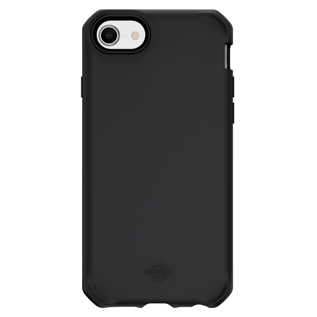 Itskins - Spectrum Solid Case For Apple Iphone Se 2022 / Se 2020 / 8 / 7 / 6s / 6 - Plain Black