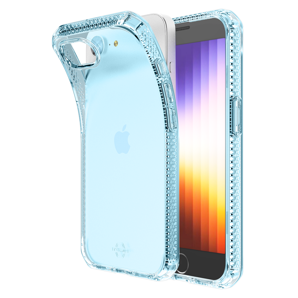 Itskins - Spectrumr Clear Case For Apple Iphone 16e - Light Blue