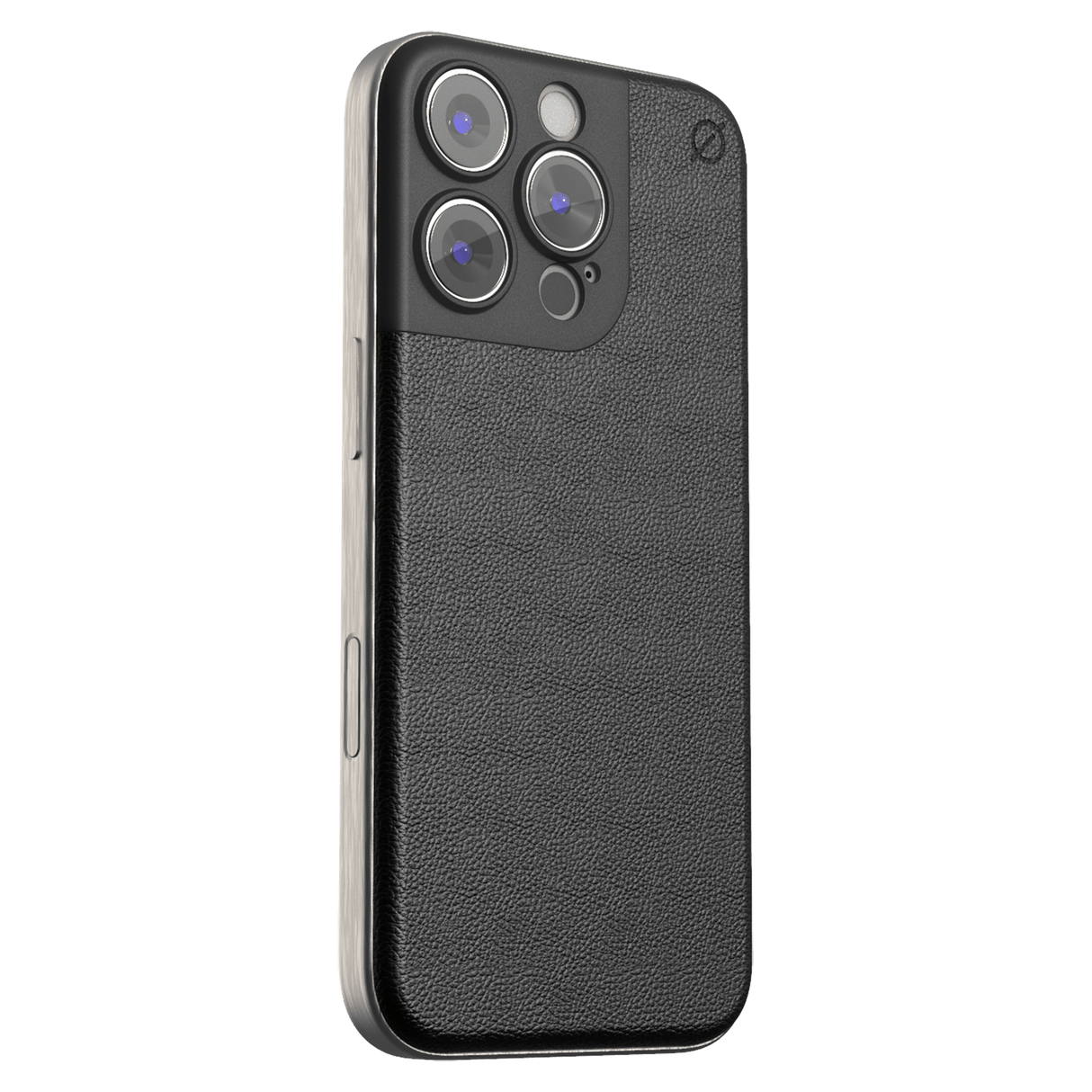 Atom Studios - Snap Cactus Leather Magsafe Case For Apple Iphone 16 Pro - Carbon Black