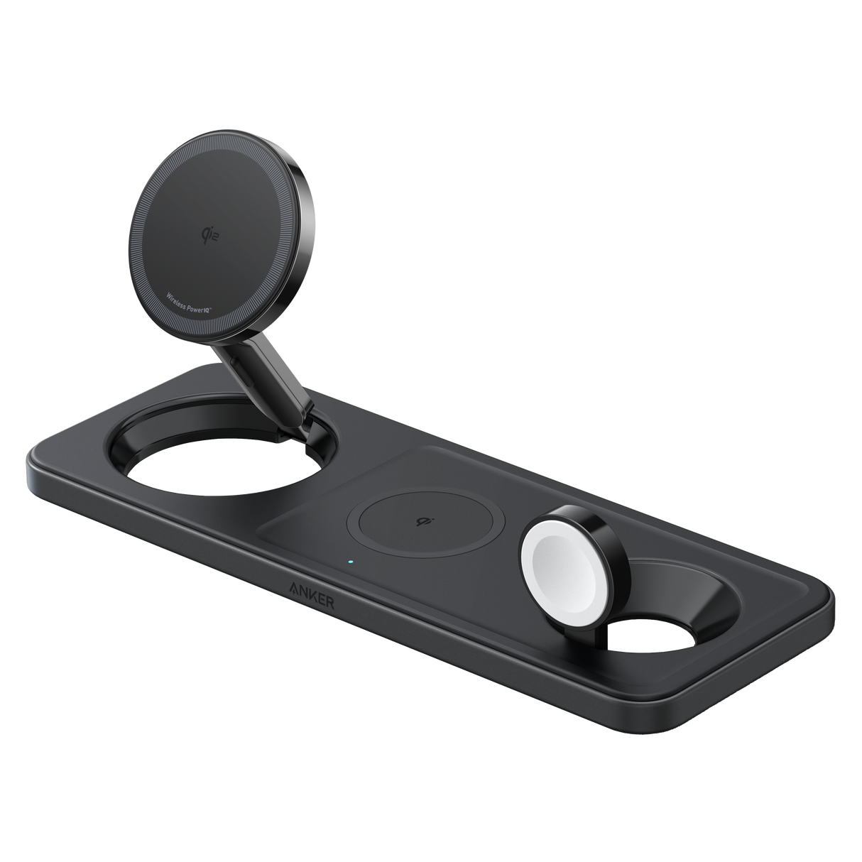 Anker - Qi2 15w 3 In 1 Maggo Wireless Charging Station With 40w Charger - Black