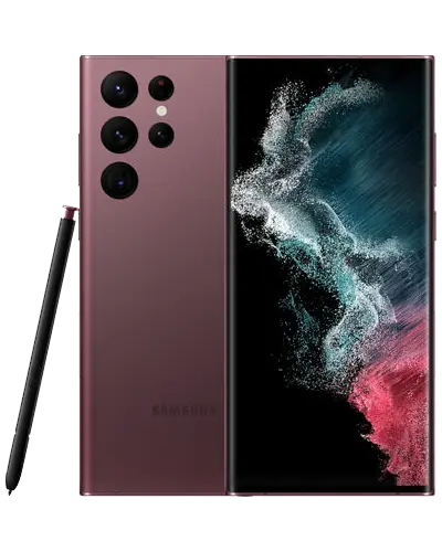 Samsung Galaxy S22 Ultra Unlocked, Display: 6.80" Dynamic AMOLED 2X, 120Hz, HDR10+, 1750 nits (peak), 1440x3088px resolution, 19.3:9 aspect ratio, 500ppi; Always-on display Samsung
