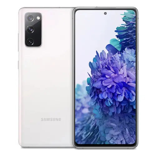 Samsung Galaxy S20 FE 5G, Display: 6.5" Super AMOLED, 1080x2400px resolution, Chipset: Qualcomm, OS/Software: Android 10, One UI 2.5, Rear camera: 4K, 1080p, gyro-EIS Samsung
