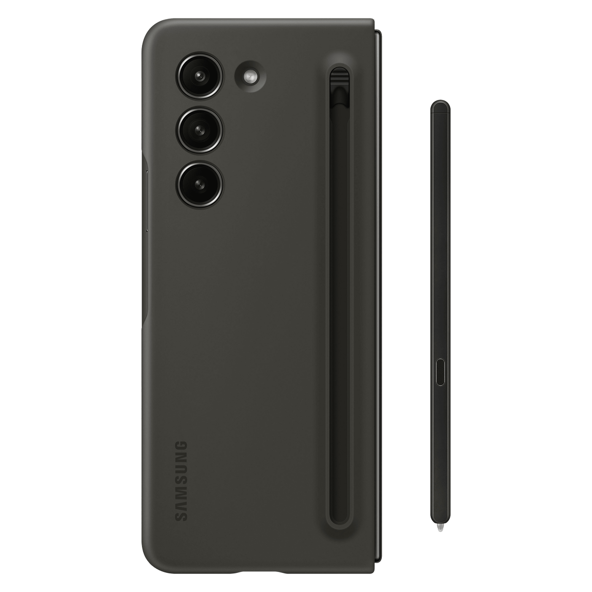 Samsung - Slim S Pen Case And S Pen For Samsung Galaxy Z Fold5 - Graphite