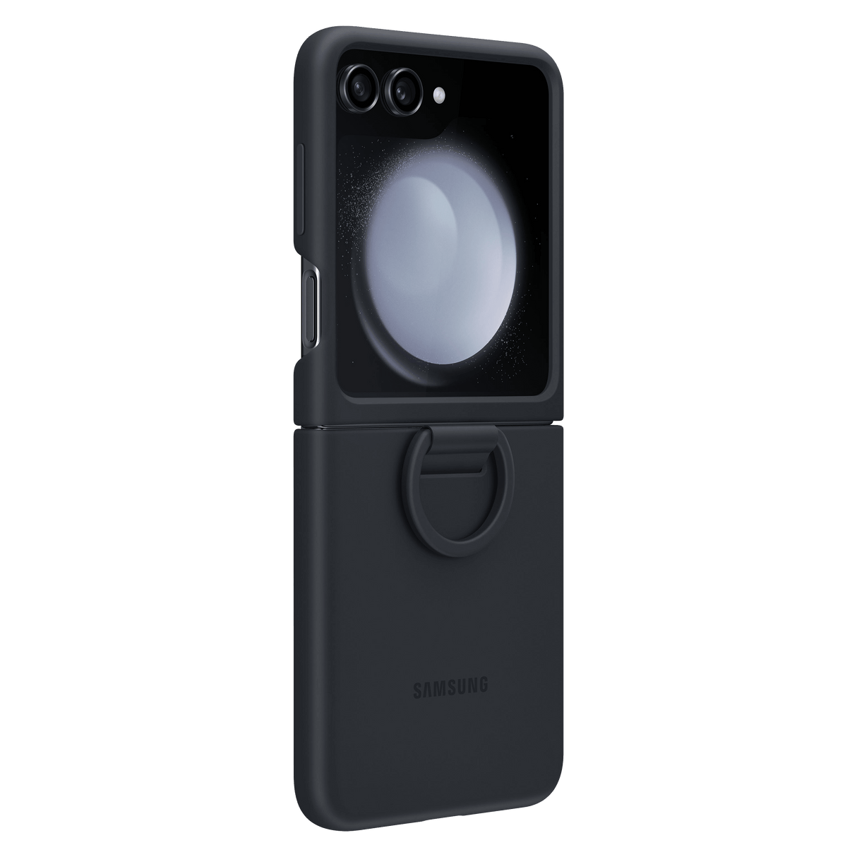 Samsung - Silicone Case With Ring For Samsung Galaxy Z Flip5 - Indigo