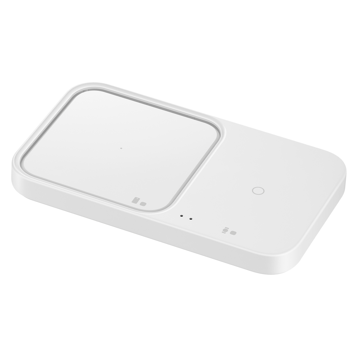 Samsung - Dual Fast Wireless Charger 15w With Usb C Cable - White