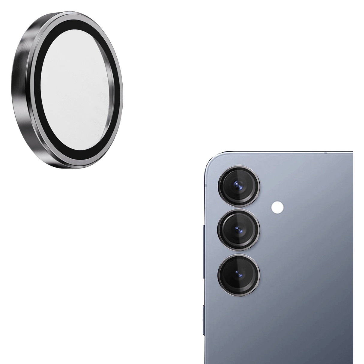 Gadget Guard - Camera Lens Protector For Samsung Galaxy S25 - Silver