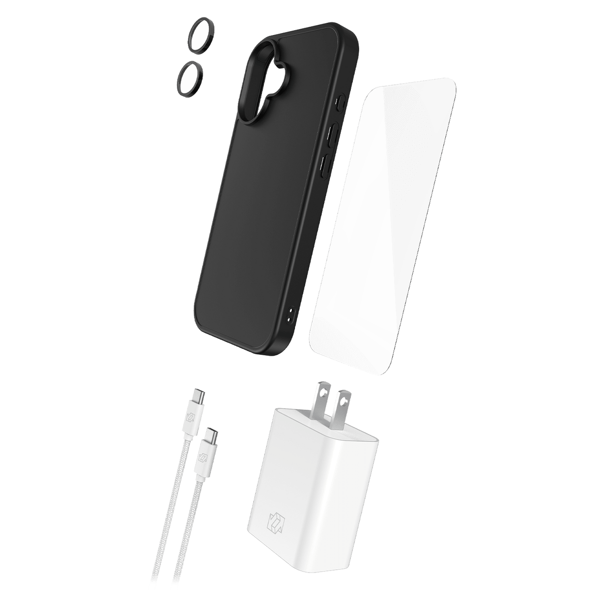 Gadget Guard 5-in-1 Bundle for iPhone 17 * MagSafe Case, Camera Lens & Screen Protectors, 30W Charger & 6ft Cable * Black