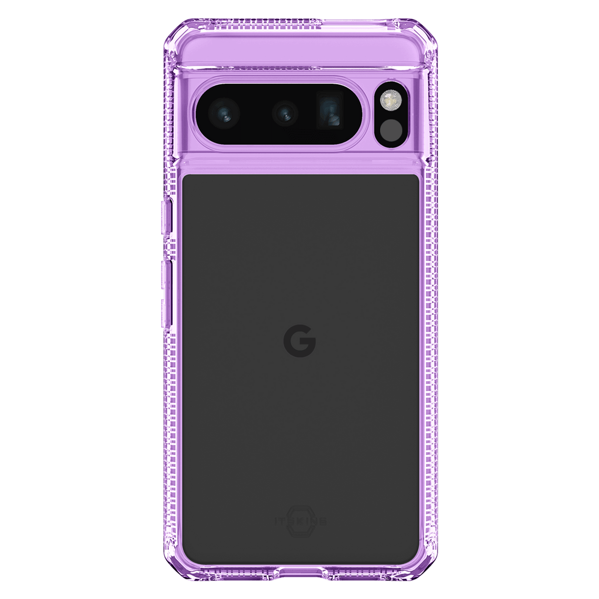 Itskins - Hybridr Clear Case For Google Pixel 8 Pro - Light Purple And Transparent