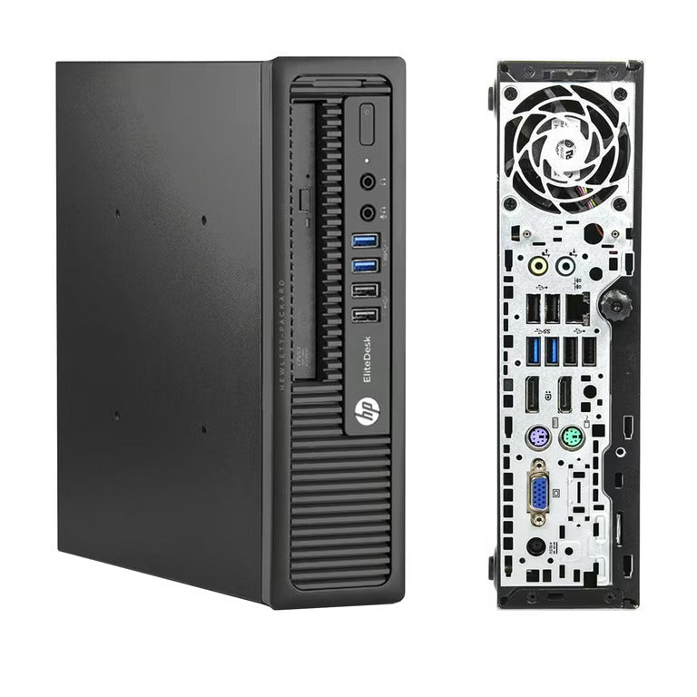 Computadora de escritorio empresarial HP EliteDesk /800 G1-USFF/Core i7-4790S 3.2GHz/16GB/512GB/SSD/Win10P64 restaurada.