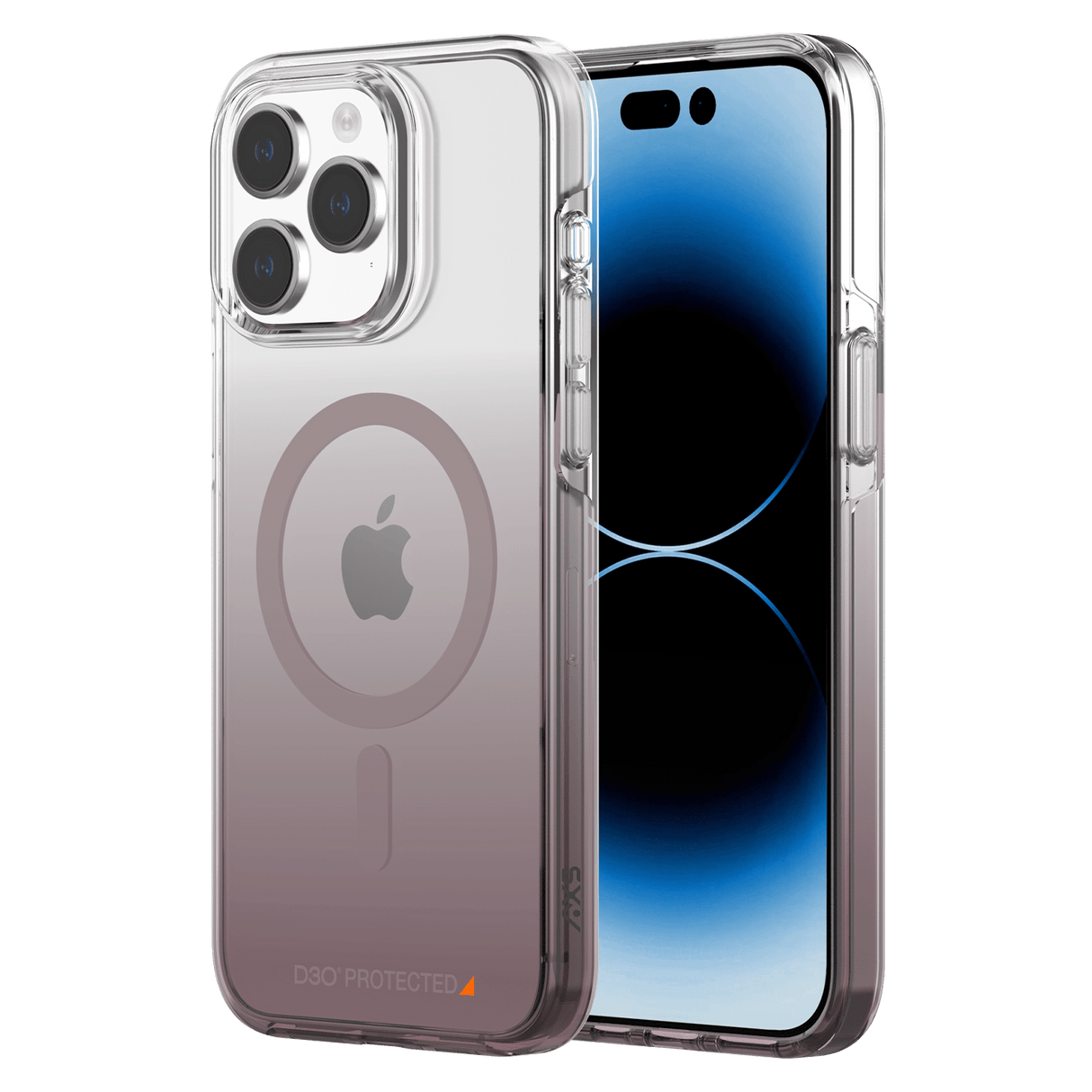 Axs - Crystal Shield D3o Magsafe Case For Apple Iphone 15 Pro Max - Nude Gradient