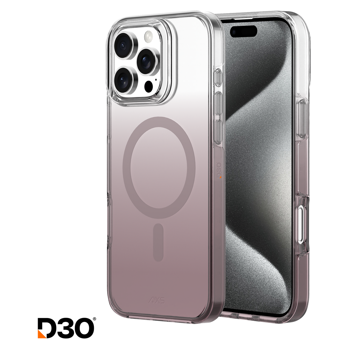 Axs - Crystal Shield D3o Magsafe Case For Apple Iphone 16 Pro Max - Nude Gradient