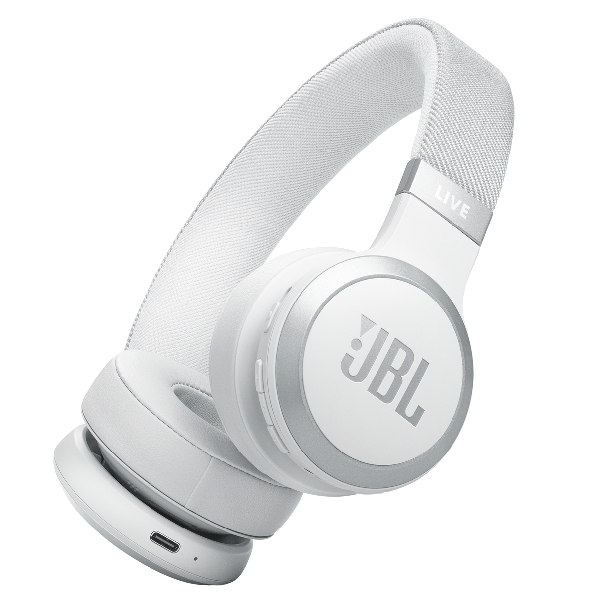 JBL Live 670NC Bluetooth On-Ear Headphones - White