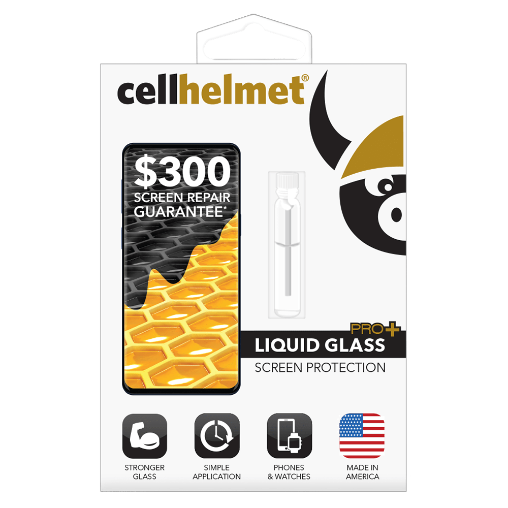 Cellhelmet - Liquid Glass Pro Plus 300 Guarantee Screen Protection For Phones - Clear