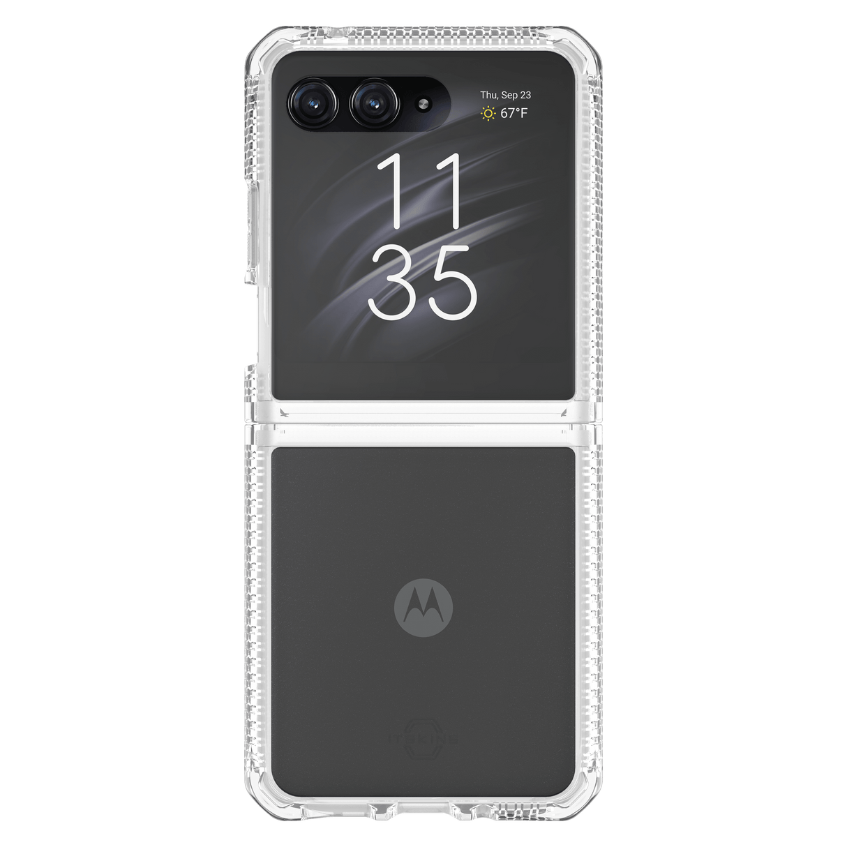 Itskins - Hybridr Clear Case For Motorola Razr Plus - Transparent