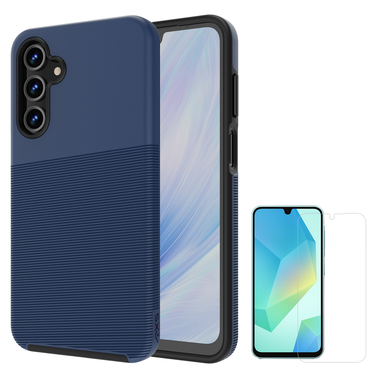 Axs - Protech Plus Case And Armorglass Screen Protector For Samsung Galaxy A16 5g - Astral Blue