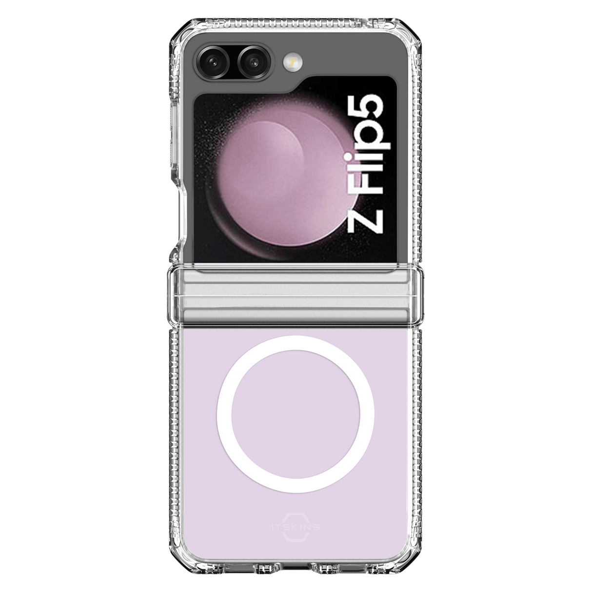 Itskins - Hybridr Clear Hinge Magsafe Case For Samsung Galaxy Z Flip5 - Transparent