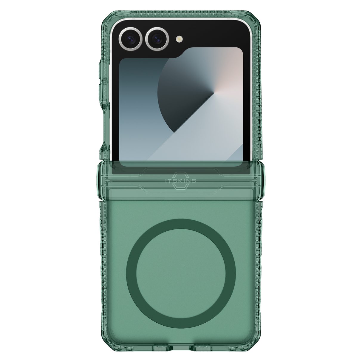 Itskins Hybridr Vapor Hinge MagSafe Case for Samsung Galaxy Z Flip7 * Light Green