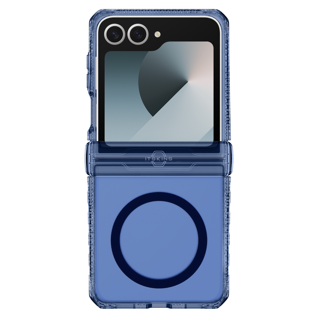 Itskins Hybridr Vapor Hinge MagSafe Case for Samsung Galaxy Z Flip7 - Navy Blue