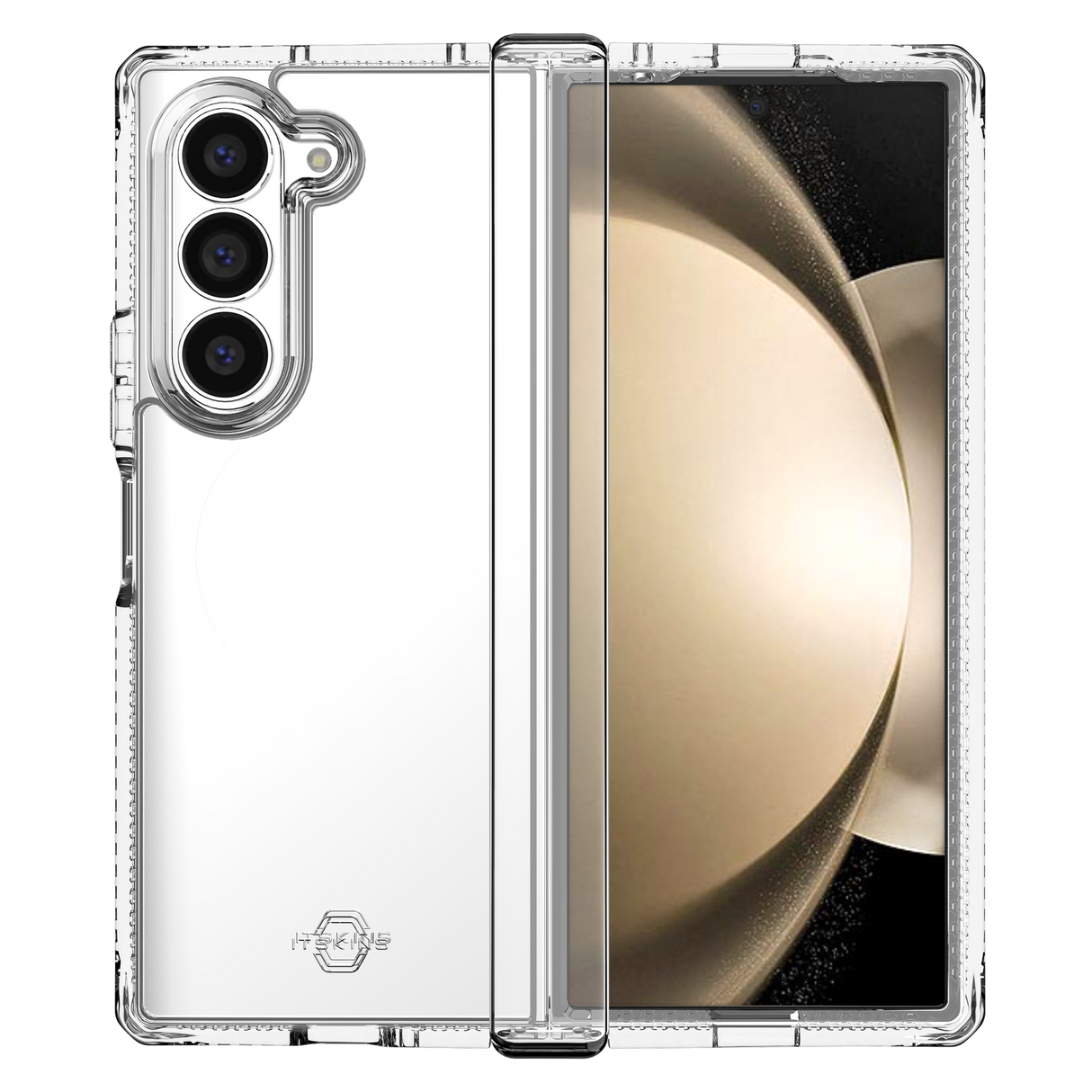 Itskins - Hybridr Clear Hinge Case For Samsung Galaxy Z Fold6 - Transparent