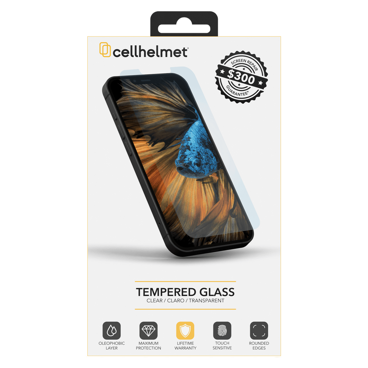 Cellhelmet - Tempered Glass 300 Guarantee Screen Protector For Apple Iphone 15 Plus - Clear