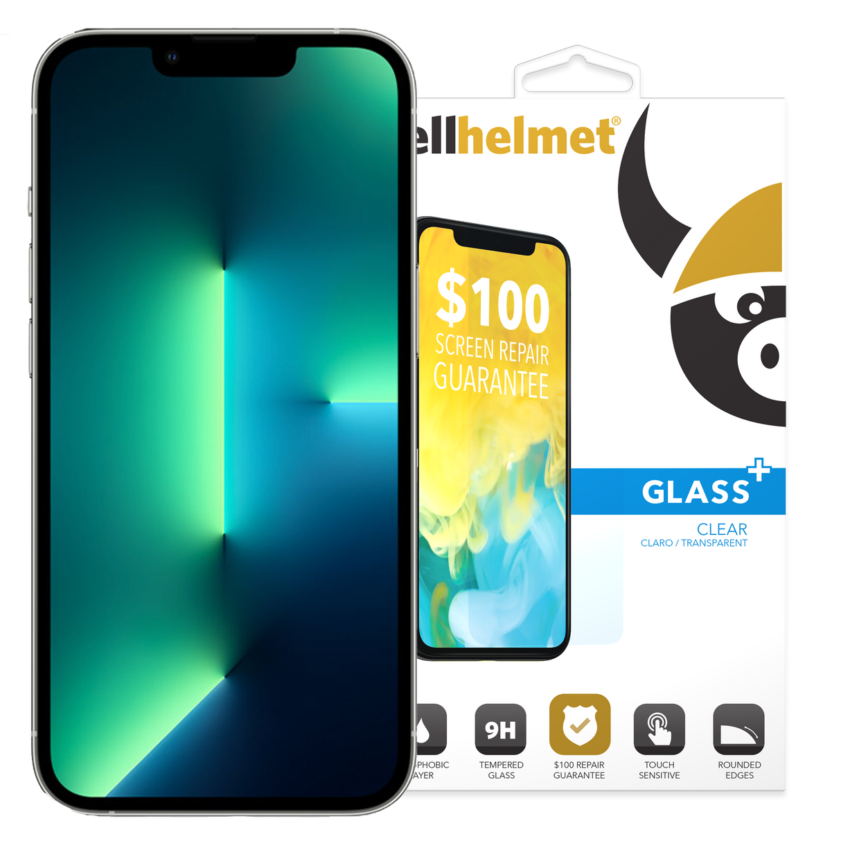 Cellhelmet - Tempered Glass Plus 100 Guarantee Screen Protector For Apple Iphone 14 Plus / 13 Pro Max - Clear