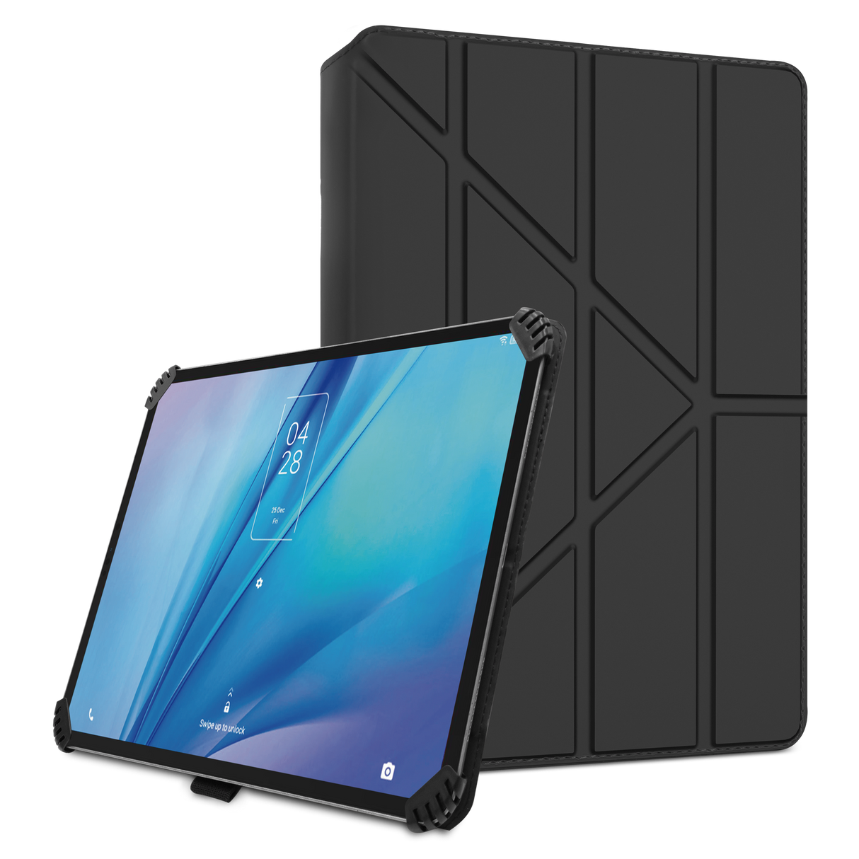 Itskins - Hexo Universal Folio Case For 9 To 10.5 Inch Tablets - Black