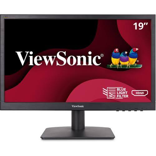 ViewSonic VA1903h 18.5" 16:9 TN Monitor, Twisted Nematic TN Panel HDMI VGA Inputs 1366 X 768 WXGA Resolution
