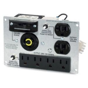 Schneider APC - Backplate Kit - 1, 2, 4 x NEMA L5-20R, NEMA 5-20R, NEMA 5-15R Female, Female, Female, SUA029RM