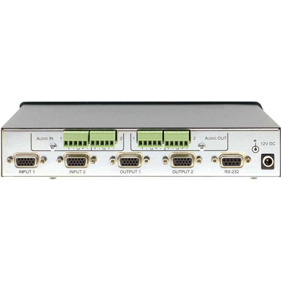 Kramer VP-2x2 2x2 Computer Graphics Video & Balanced Stereo Audio Matrix Switcher
