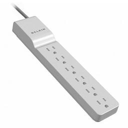 Belkin 6-Outlet Home and Office Surge Protector - 4 foot cord - Black - 720 Joule 1