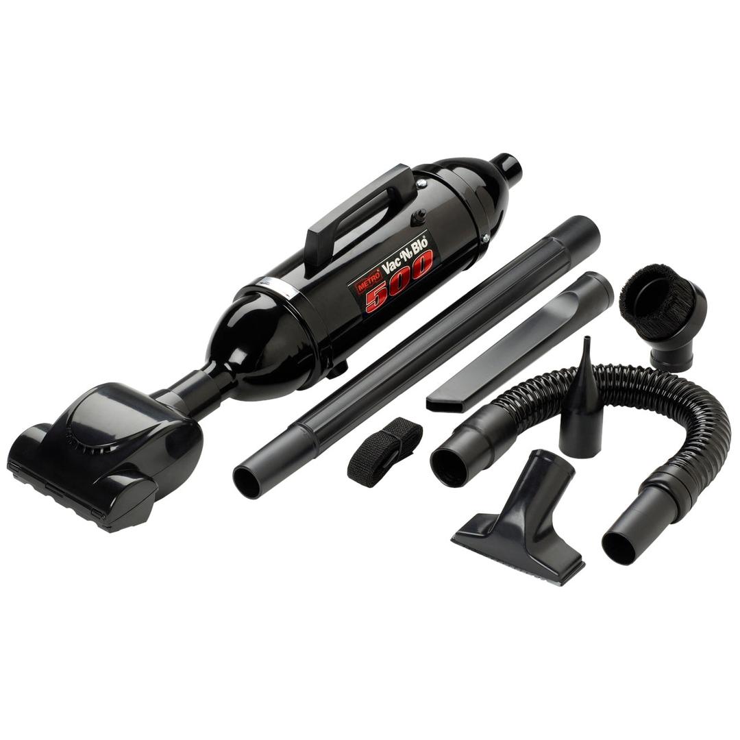 Metropolitan MetroVac Vac N Blo 500 Watt Hi Performance Hand Vac/Blower, 10 in, Black, M1