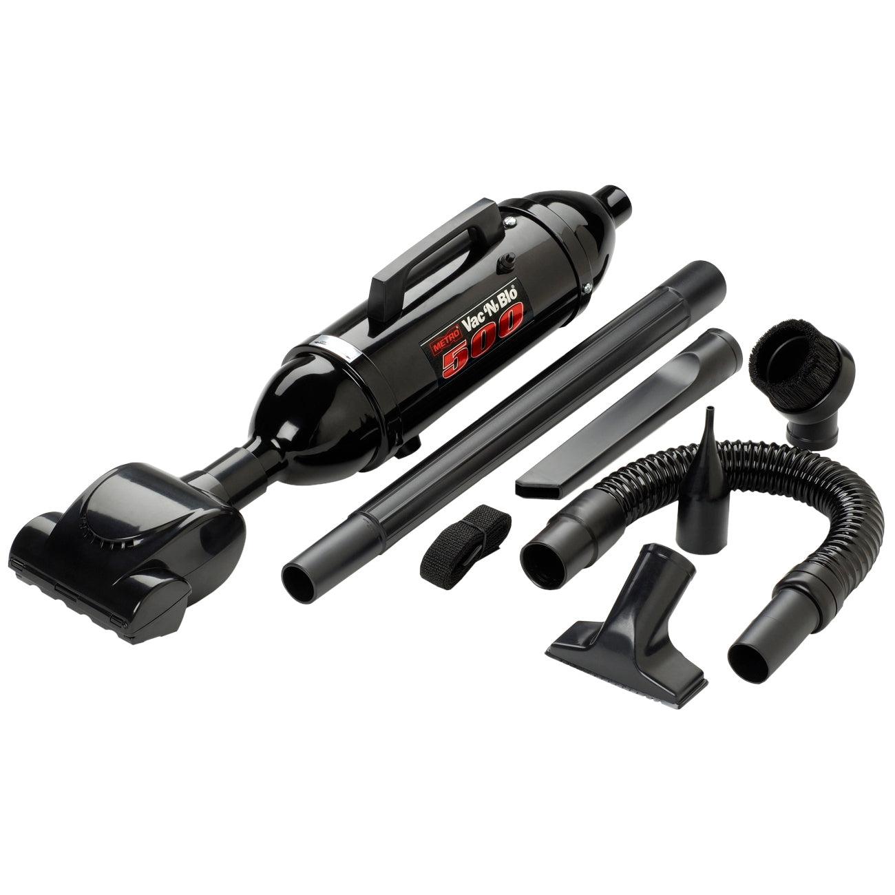 Metropolitan MetroVac Vac N Blo 500 Watt Hi Performance Hand Vac/Blower, 10 in, Black, M1