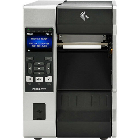 Zebra ZT610 Industrial Direct Thermal/Thermal Transfer Printer - Monochrome - Label Print - USB - Serial - Bluetooth 1