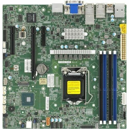 Supermicro X12SCZ-TLN4F Server Motherboard - Intel W480E Chipset - Socket LGA-1200 - Micro ATX 1