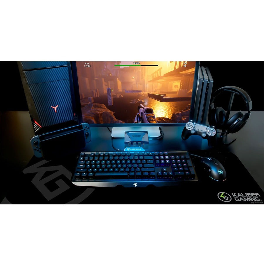 IOGEAR, Kaliber Gaming KeyMander 2 3Play Keyboard/Mouse Sharing Switch for PC & Game Consoles 1