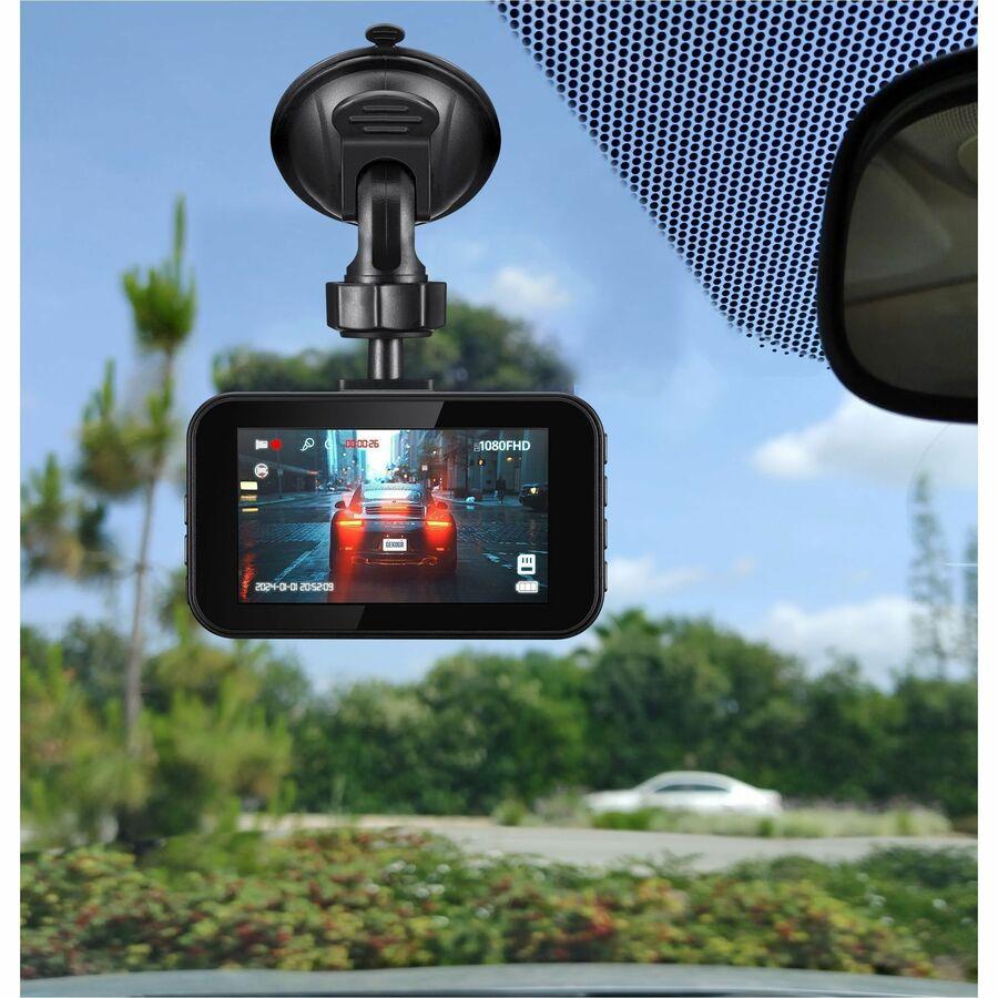 Adesso GekoGear Orbit D111 1080P HD Dash Cam, 3 in, Wired