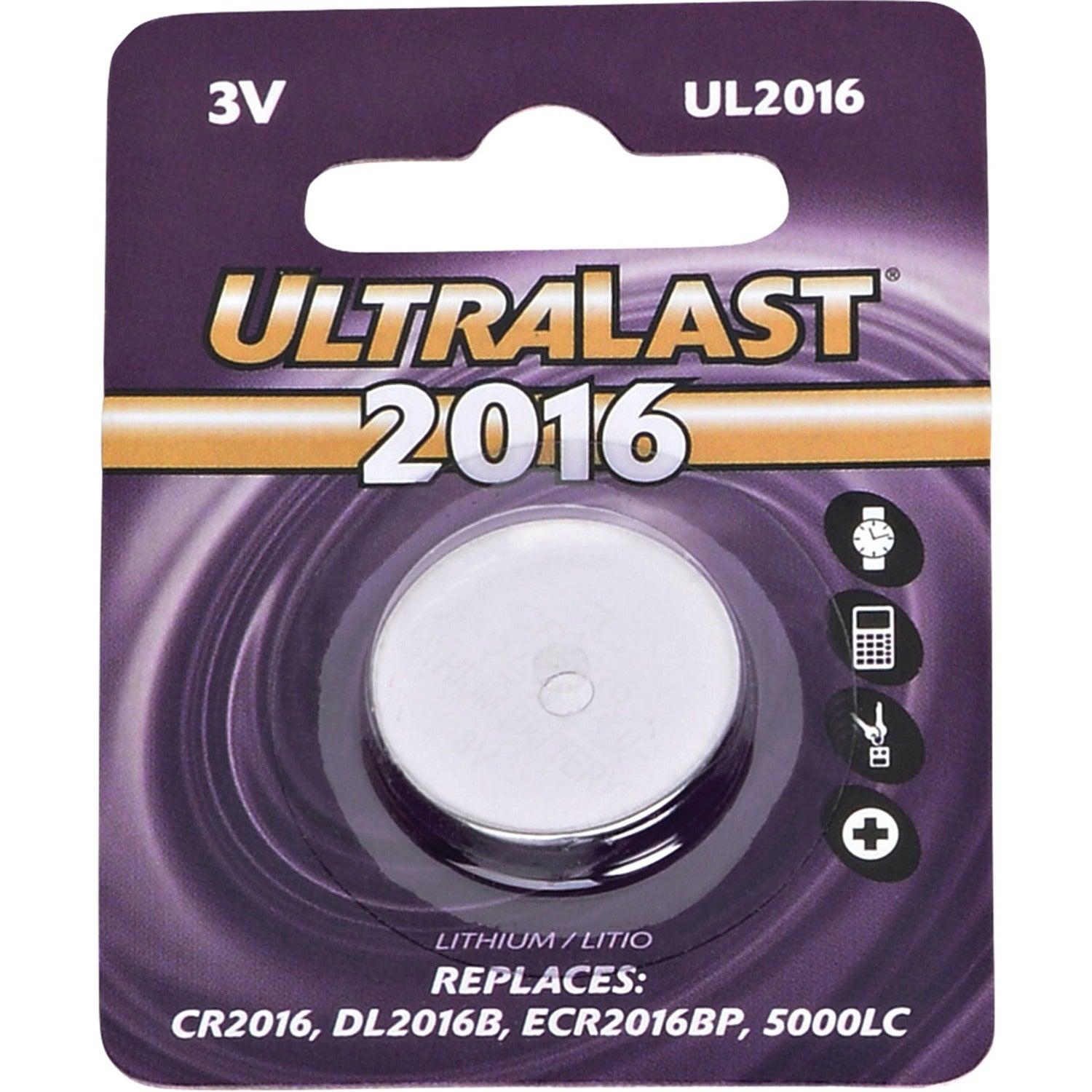 Dantona NABC UltraLast UL2016 Lithium Button General Purpose Battery