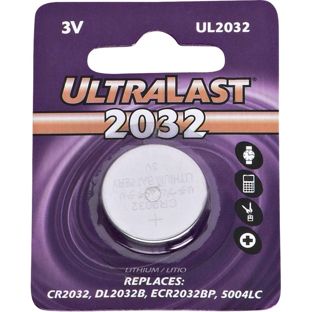 Dantona NABC UltraLast UL2032 Lithium Button General Purpose Battery