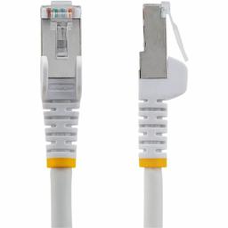 StarTech.com 75ft White CAT6a Ethernet Cable, Snagless RJ45, 10G, 100W PoE, S/FTP, LSZH, 27AWG Pure Copper, 500MHz, Shielded Network Cord 1