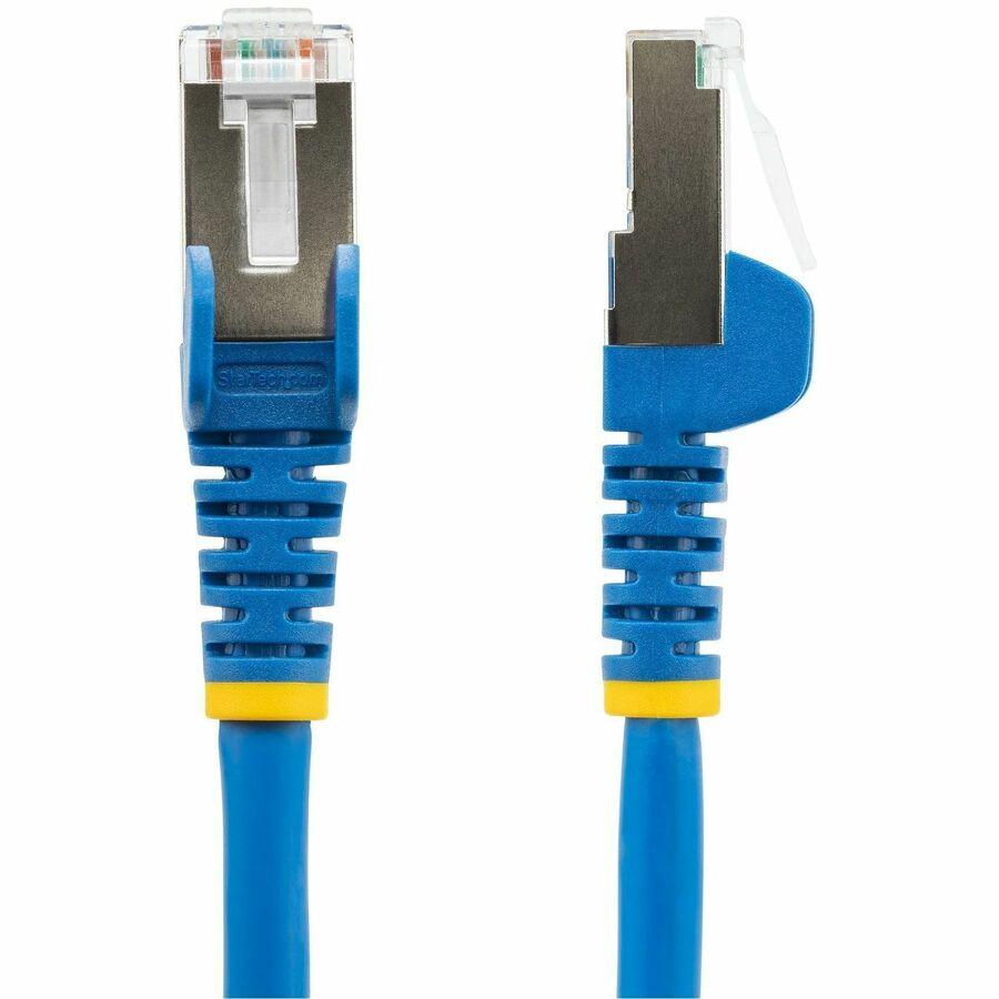StarTech.com 75ft Blue CAT6a Ethernet Cable, Snagless RJ45, 10G, 100W PoE, S/FTP, LSZH, 27AWG Pure Copper, 500MHz, Shielded Network Cord