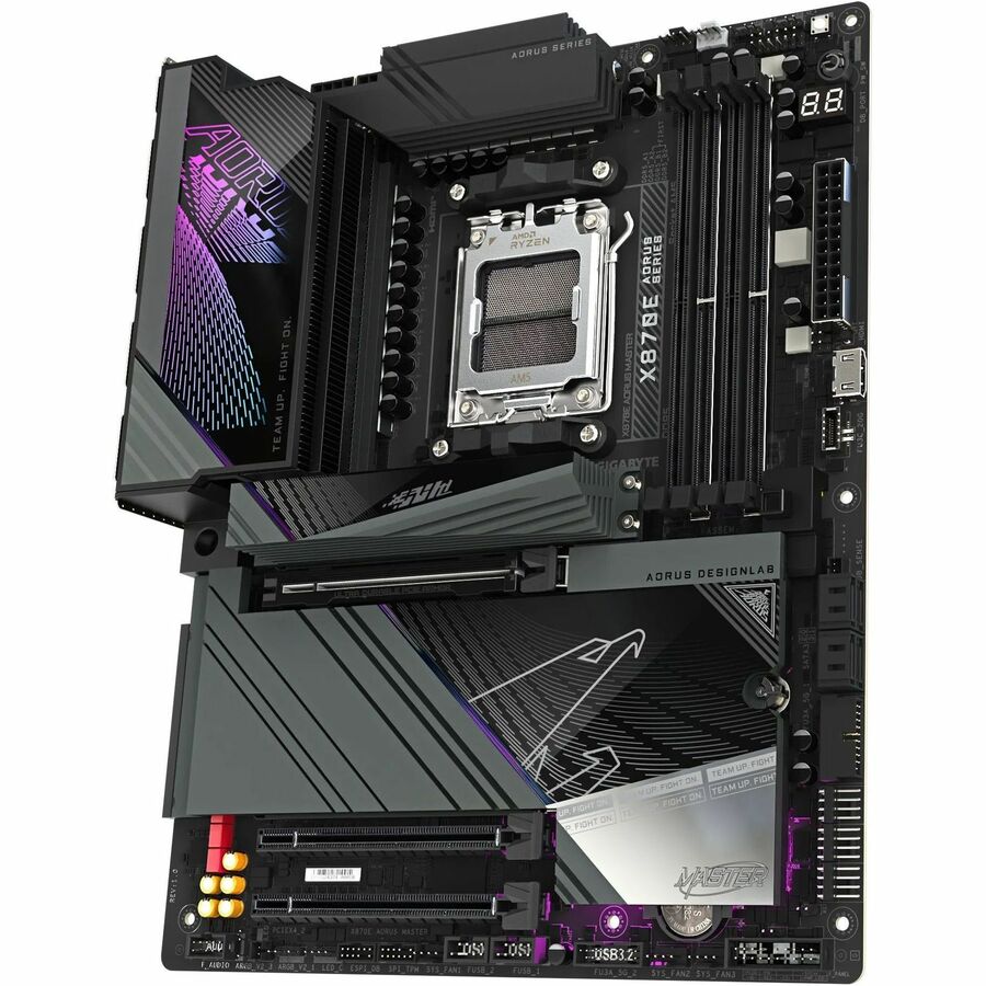 GIGABYTE X870E AORUS MASTER Gaming Desktop Motherboard - AMD X870E Chipset - Socket AM5 - ATX 1