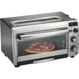 Hamilton Beach 2-in-1 Oven and Toaster Toast, bake and broil in less space 1