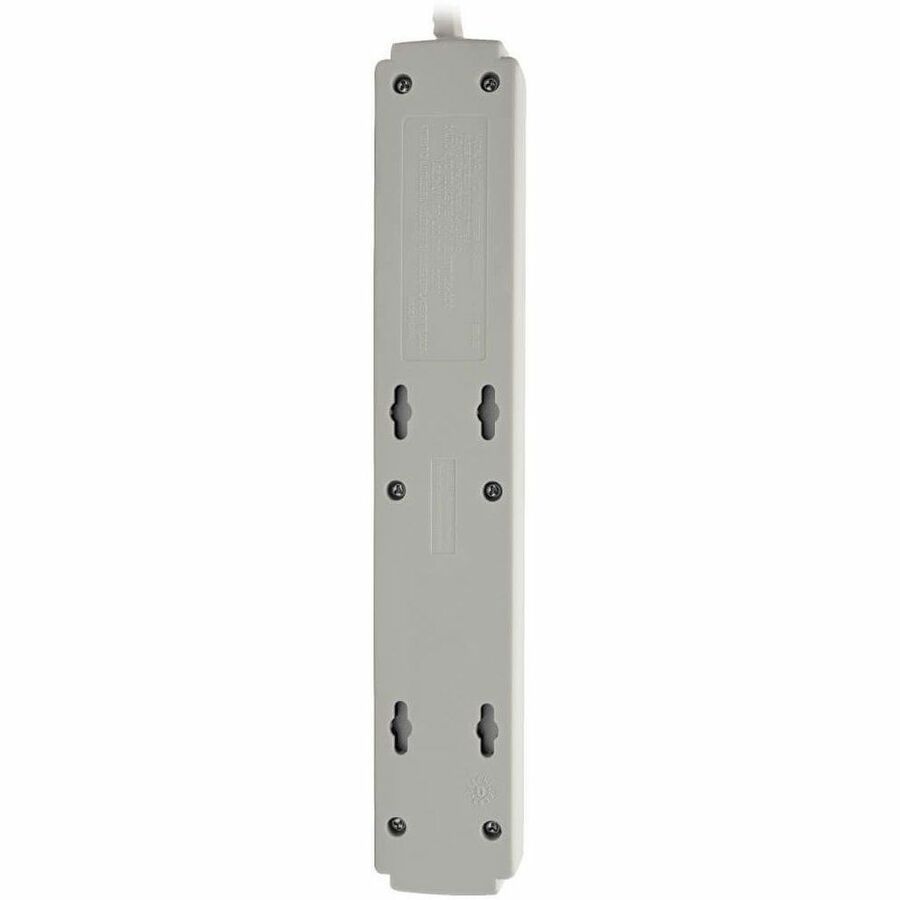 Eaton Tripp Lite Series Protect It! 6-Outlet Surge Protector, 4 ft. (1.22 m) Cord, 790 Joules, Diagnostic LED, Light Gray Housing 1