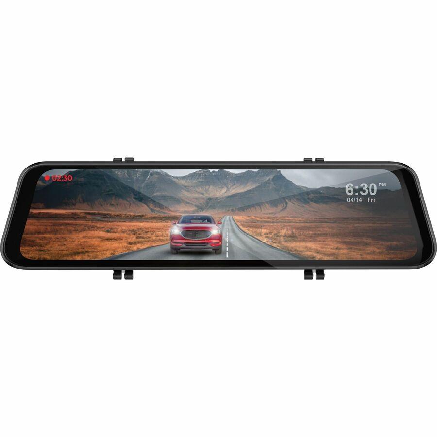 ADESSO GekoGear Orbit D400 4K Rearview Mirror Dash Cam with 1080P Backup Cam, 12 m, ORBITD400