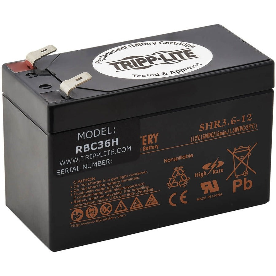 Eaton Tripp Lite Series UPS Replacement Battery Cartridge for Select AVR550U/AVRX550U UPS Systems, 12V 1