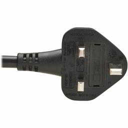 Eaton Tripp Lite Series UK Computer Power Cord, BS 1363 to C19 - 13A, 250V, H05VV-F, 2.5 m (8.2 ft.), Black 7