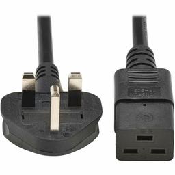 Eaton Tripp Lite Series UK Computer Power Cord, BS 1363 to C19 - 13A, 250V, H05VV-F, 2.5 m (8.2 ft.), Black 2